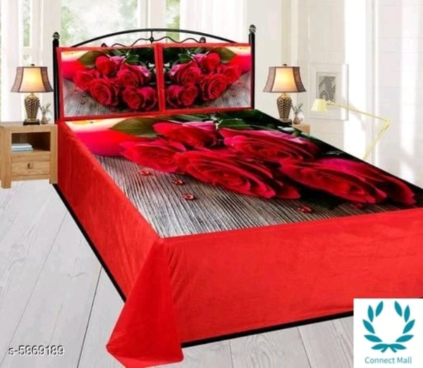 Velvet king Double Bedsheet - King (Length Size: 105 in Width Size: 95 in Pillow Length Size: 27 in Pillow Width Size: 17 in), Velvet